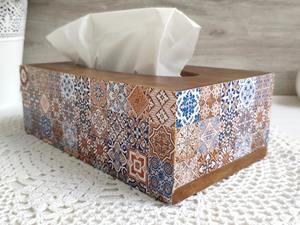 Caja de pañuelos de madera grabada con láser, caja de pañuelos de madera impresa única para regalos premium, caja de pañuelos faciales al por mayor - Product Image 3