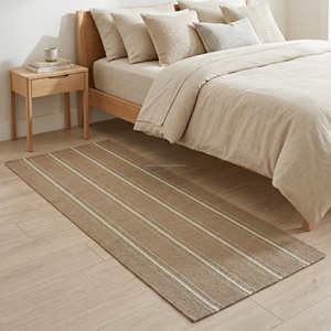 Tapis de cuisine marocain vert en coton tissé plat 120 × 180 cm pour entrée, buanderie et salle de service - Product Image 5