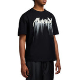 เสื้อยืดแขนสั้นสีดำสำหรับผู้ชาย Alrex พิมพ์ลายตัวอักษรด้านหน้า ทรงปกติ สไตล์สตรีท ผ้าคอตตอนเจอร์ซีย์ คอกลม - Product Image 2
