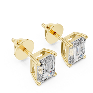Pendientes de moissanita con corte esmeralda de 2,5 quilates, plata de ley 925, joyería fina hecha a mano, regalo de cumpleaños y boda elegante de primera calidad para mujer - Product Image 4