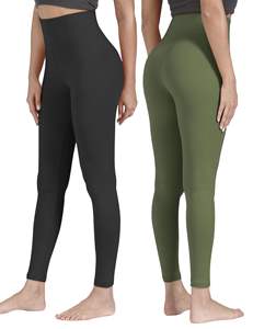 Leggings de yoga pour femmes en spandex et polyester, design personnalisé, style unique, taille élastique mi-haute - Product Image 1