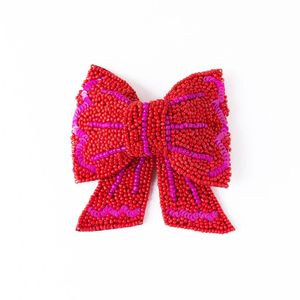 Nœud à cheveux fait main tendance avec broderie de perles de rocaille, nœud à cheveux unique en perles de rocaille pour collection de mode boutique - Product Image 5
