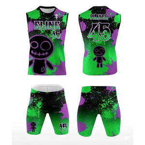 7v7 Heat-Transfer Printed <b>Compression</b> Set Jerseys Flag Football Uniform Custom Package Deal Quarterback Training Anti-Bacterial - Product Image 5