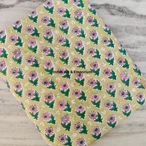 Block Print Cotton Cambric 60X60 Running Fabric Traditional Jaipuri Print Cotton Fabric - Product Image 5