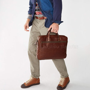 Reasonable Price Custom Made Large Lightweight Eco-Friendly Durable Genuine <b>Leather</b> <b>Laptop</b> <b>Bag</b> New Stock Outdoor Use Windproof - Product Image 6