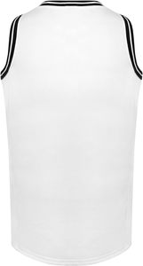 Camiseta de Baloncesto Personalizada para Hombre, sin Mangas, Cuello Redondo, Blanca, Transpirable, con Estampado por Transferencia de Calor, Ropa Deportiva de Poliéster para Adultos - Product Image 2