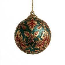Adornos Navideños Redondos Hechos a Mano de Papel Maché Brillante, Decoraciones Colgantes para Árbol, Decoración para Fiestas - Product Image 3