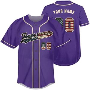 Camisetas de Béisbol Sublimadas para Escuelas y Clubes Deportivos, Camiseta Deportiva Ligera de Secado Rápido para Hombre - Product Image 1