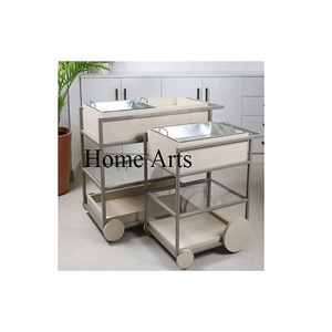 Handmade Iron Black Color Food Serving <b>Trolley</b> Customized Size And Shape Food Carty <b>Trolley</b> <b>For</b> Hotel Accessories - Product Image 2