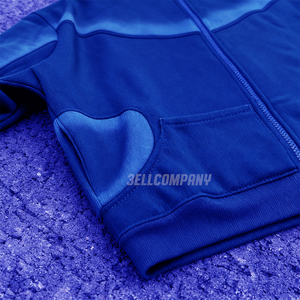 Conjunto Deportivo Azul para Hombre, Sudadera con Cierre Completo y Pantalones Jogger, Estilo Casual Holgado, Ropa Deportiva Urbana - Product Image 3