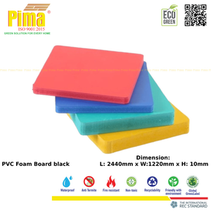Pima Custom Color WPC PVC Foam Board Sheet 10mm Thick 0.6 G/cm3 Density Recyclable Anti-Termitic Decorative <b>Interior</b> <b>Accessories</b> - Product Image 4