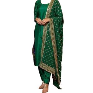 Fashion <b>scarves</b>, shawls & hijab Women Traditional Embroidered Shawl Custom Colors & Design Mirror Work Wedding - Product Image 3