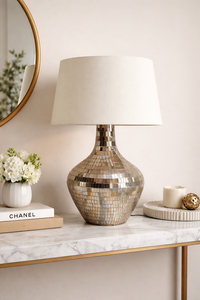 Fabric Net Metal Lamp Shade Decorative Desk Lamp Creative Weave Design Halogen Bulbs Warm White <b>Light</b> Eye Caring Minimalist - Product Image 2