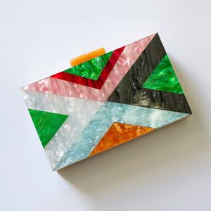 กระเป๋าคลัทช์งานฝีมือเรซิ่นสำหรับผู้หญิงสำหรับงานปาร์ตี้ - Product Image 2