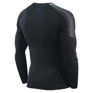 Camiseta de Compresión Transpirable de Alta Calidad para Hombre, Spandex/Poliéster, Ajuste Delgado, Elástica, Manga Larga, Ropa Deportiva para Gimnasio y Running - Product Image 2