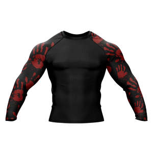 Vente en gros de rashguard de Jiu Jitsu Bjj personnalisé avec logo imprimé en 3D pour hommes, t-shirt de compression respirant Spiderman UPF50+ à manches courtes - Product Image 1