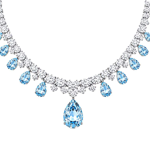 Collar de Lujo con Diamantes Cultivados en Laboratorio, Certificados por IGI, con Corte de Lágrima y Halo, en Plata Vintage, con Corte de Pera y Brillante, para Regalo de Boda Unisex - Product Image 4
