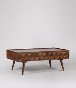 Table basse Cassandra de style mid-century, table basse moderne pour salon, coin canapé, meubles en bois élégants, décoration intérieure - Product Image 2