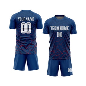 Servicio OEM, Uniformes de Fútbol Personalizados, Camisetas de Fútbol de Entrenamiento Cómodas, Transpirables y de Secado Rápido, 100% Poliéster - Product Image 2