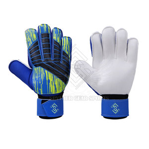 Gants de gardien de but antidérapants de qualité supérieure avec fermeture auto-agrippante, paume en latex à adhérence douce, doublure respirante, protection des doigts et maintien sécurisé du poignet - Product Image 2