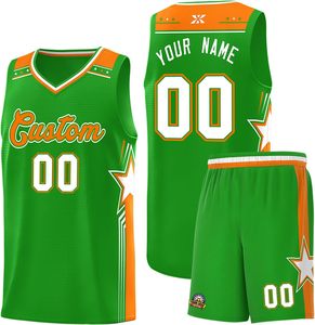 Ensemble de maillot de basket bleu sarcelle avec accents orange, imprimé par sublimation, débardeur sans manches et short anti-humidité, taille régulière pour adulte - Product Image 6