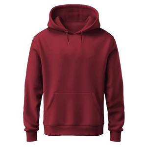 Sweat-shirt à capuche vert pour homme, coupe classique, en molleton de coton, pull décontracté avec poche avant, vêtement d'automne - Product Image 4