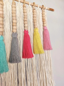 Artistic Colorful Macrame Wall Hanging For Bedside Wall Bold Look Bedroom <b>Decor</b> Living Room And Trendy Interior Styling - Product Image 6