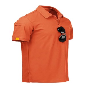 Vente en gros de t-shirts de golf pour hommes avec logo personnalisé, polos de golf unis - Product Image 1