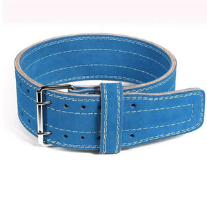 Customized Logo High Quality Gym Fitness Workout Power Weight Lifting Cowhide Power <b>Belt</b> For Adult - Product Image 1
