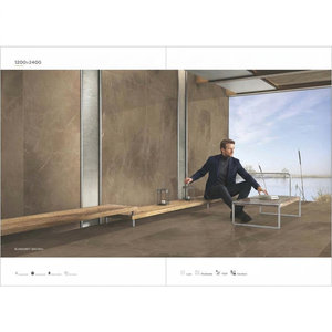Surface polie Offre à faible coût pour les projets de décoration de bâtiment Aspect pierre naturelle 48x96in Patagonia Carreaux de dalle de porcelaine polie - Product Image 1