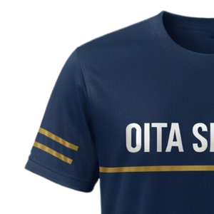 T-shirt de sport en polyester bleu marine pour homme, vêtement d'entraînement athlétique, tenue d'équipe, vêtement d'activité de plein air, haut de performance - Product Image 4