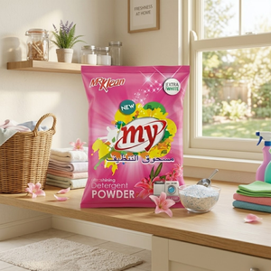 Detergente Floral Semiautomático en Polvo, Polvo de Lavado de Alta Espuma, 2.5 kg, OEM, Marca Privada, Proveedor de Exportación a Granel de Alta Calidad - Product Image 3