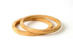 Brazalete de Madera con Diseño Acanalado, Clásico, Unisex, con Patrón de Amantes, Estilo Islámico Abierto, Joyería de Moda para Fiestas - Product Image 2