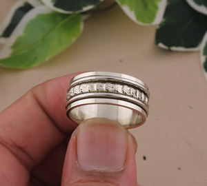 Minimalist 925 Sterling <b>Silver</b> Bezel Setting Band <b>Ring</b> Plain <b>Silver</b> Finger <b>Rings</b> Women <b>Men</b> High Polished Stackable Jewelry - Product Image 6