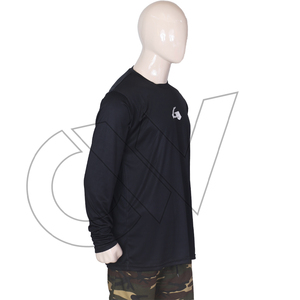 เสื้อยืดคอกลมแขนสั้นผู้ชาย ดีไซน์เฉพาะตัว แห้งเร็ว เป็นมิตรกับสิ่งแวดล้อม ผ้าโพลีเอสเตอร์/คอตตอน ยับยาก พิมพ์โลโก้ด้านหน้า ทรงปกติ - Product Image 1