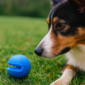 Giocattolo Interattivo in Gomma per Animali Domestici, Palla da 6 cm in Verde, Blu, Rosso e Arancione per Cani Pomeranian e Gatti - Product Image 2