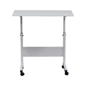 Tavolino da Caffè Rettangolare Bianco Convertibile e Rimovibile con Ripiano in Truciolato P2 da 15 mm e Struttura in Acciaio, con Vano Contenitore per Uso Domestico - Product Image 3