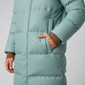 <b>Men's</b> Plus Size Long <b>Puffer</b> <b>Coat</b> Vintage Slim Hood Stand Collar Casual Winter Style Thick Polyester Outerwear Comfortable OEM - Product Image 2