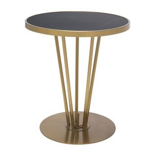 Elegant Metal Gold Side <b>Table</b> Designed With Minimalist Style And Sturdy Base Ideal For <b>Bedside</b> Living Room Setup - Product Image 5