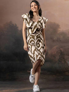 Elegante Vestido Midi 100% Bordado Siddharth para Mujer, Hecho a Mano, Hermoso, Cómodo, Informal, para Fiestas de Verano - Product Image 5