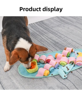 Durable Eco-Friendly Velvet Snuffle <b>Mat</b> for <b>Cats</b> & Dogs Adjustable Interactive Puzzle Toy for Large/Small Breed Slow Feeders - Product Image 6