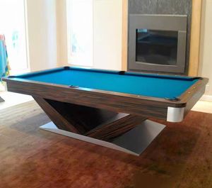 Table de billard 3 en 1 sur mesure, 8 pieds, table de billard, bois massif, plateau en granit, table de billard multifonctionnelle pour la maison - Product Image 2