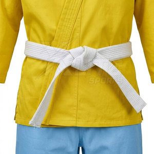 Nouvelle conception, uniforme de karaté haute performance 100% coton avec logo frontal pour hommes, adapté à tous les niveaux de pratique des arts martiaux - Product Image 6