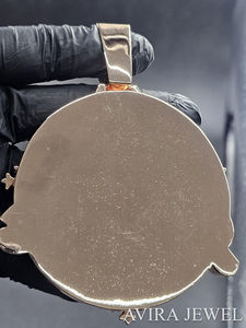 จี้เพชรโมอิสซาไนต์สุดฮิต ชุบทองคำสีเหลืองโรสโกลด์ สำหรับคนรักแฟชั่น สไตล์ฮิปฮอป เงินแท้ 925 - Product Image 2