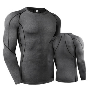 Camiseta de Compresión Ligera para Hombre, Personalizada al por Mayor, Lavada, de Manga Larga, Secado Rápido, Transpirable, Anti-UV, Ecológica, Deportiva - Product Image 4