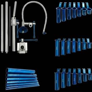 Système de rétracteurs tubulaires Mis, rétracteurs en titane plasma, ensemble d'instruments pour chirurgie de la colonne vertébrale à intervention minimale invasive avec boîte de stérilisation - Product Image 3
