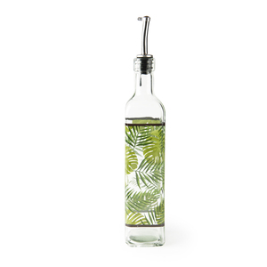 Oliera e Acetiera in Vetro con Decorazioni a Foglie, 47 Cl, Multicolore - Product Image 1