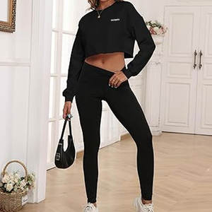 Sudaderas Cortas para Mujer Más Vendidas, Sudaderas Cortas de Calidad Profesional Hechas de Poliéster/Algodón - Product Image 4