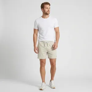 Shorts de course pour hommes à marque privée, respirants, écologiques, style vintage, décontractés, séchage rapide, légers, pour la gym, l'entraînement, avec cordon de serrage - Product Image 2
