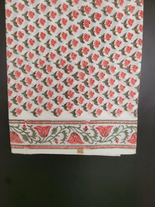 Tela de Algodón Ligera y Transpirable, Tejida en Tricot, con Estampado a Mano, Diseño Mugal Butta, para Vestidos de Niñas y Mujeres, Ideal para Regalo - Product Image 5